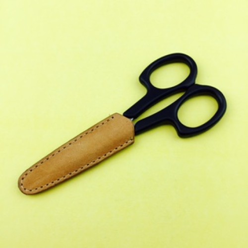 Embroidery Scissors with Leather Sheath